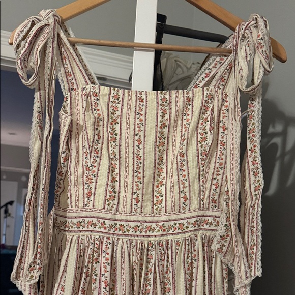 Floral Striped Maxi Dress - Picture 3 of 6